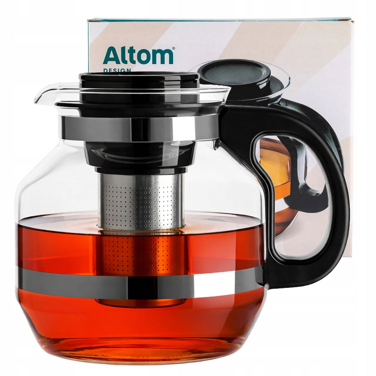 Large jug brewer with strainer for tea and herbs 2,2 l Altom Design