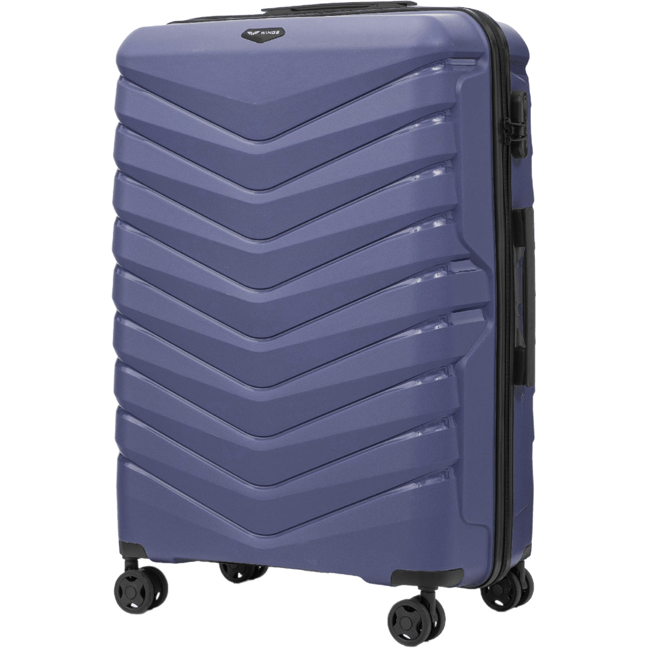 Large luggage WINGS PHOENIX 2.0 BLUE hard 97 l