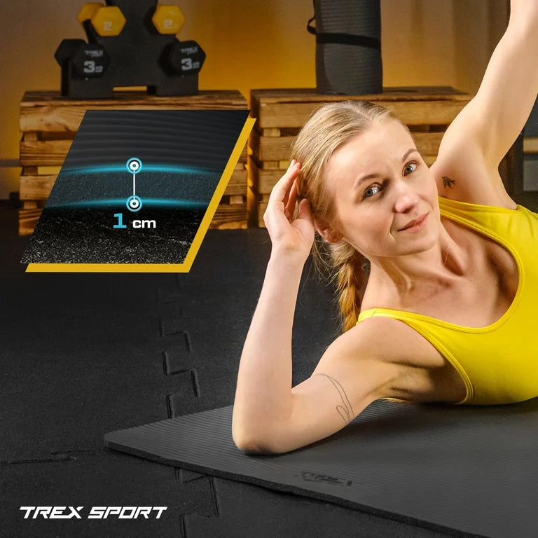 Large mat for yoga Pilates fitness mat nbr 190x80cm Trex Sport Packaging status original