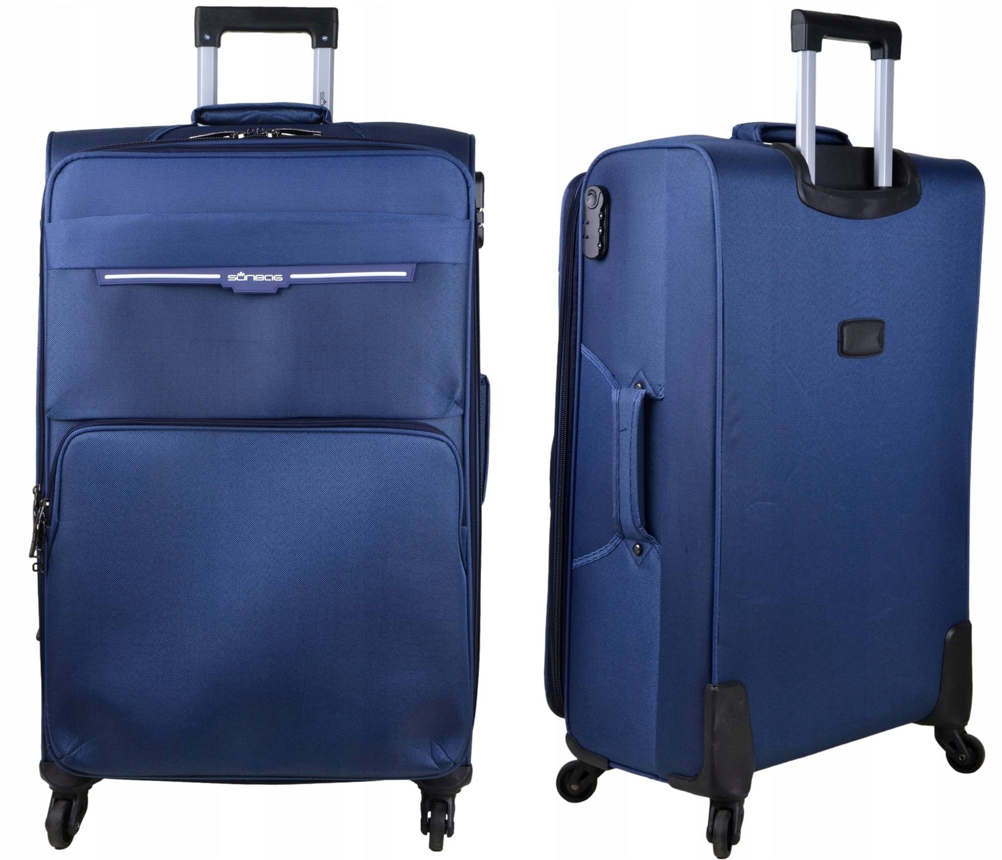 Large material suitcase on wheels Polaris 77 - 100 liters Height 77 cm