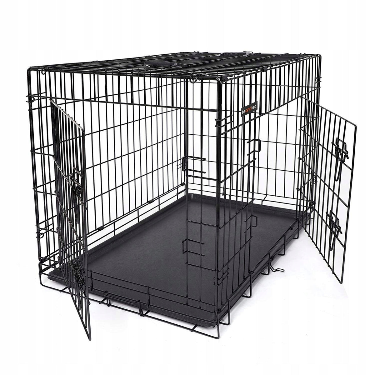 Large metal dog cage XXL FEANDREA PPD48H foldable 122x75x80cm