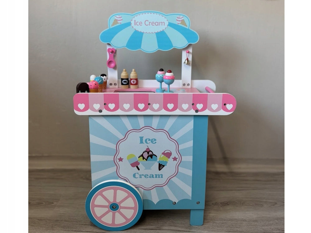 Large pastel booth with 8 ice cream ICE CREAM SHOP for children ZA5945 Brand Jokomisiada
