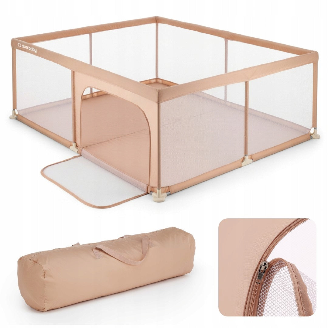 Large playpen cot Square toys with floor Dry pool 150x200 roses Packaging status original