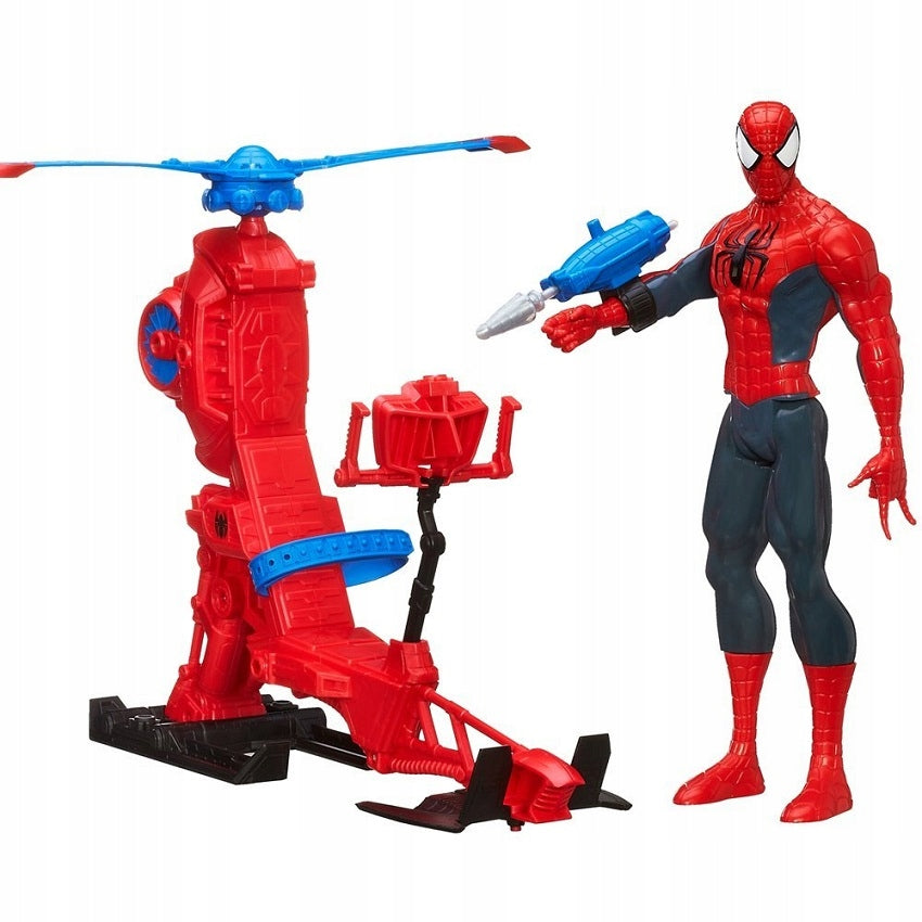 Large set figurine SPIDERMAN + HELICOPTER HASBRO A6747 30cm TITAN HERO Manufacturer code A6747