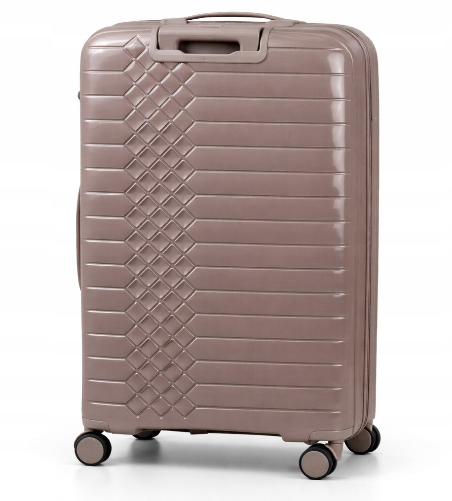 Large suitcase L travel, Polypropylene, TSA luggage, rubber wheels 97L COFFEE Manufacturer code PP450 L COFFEE
