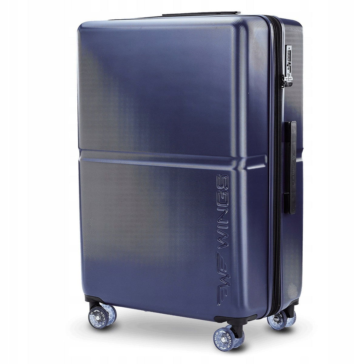 Large suitcase WINGS 97L expanded TSA polycarbonate 100% double wheels 360