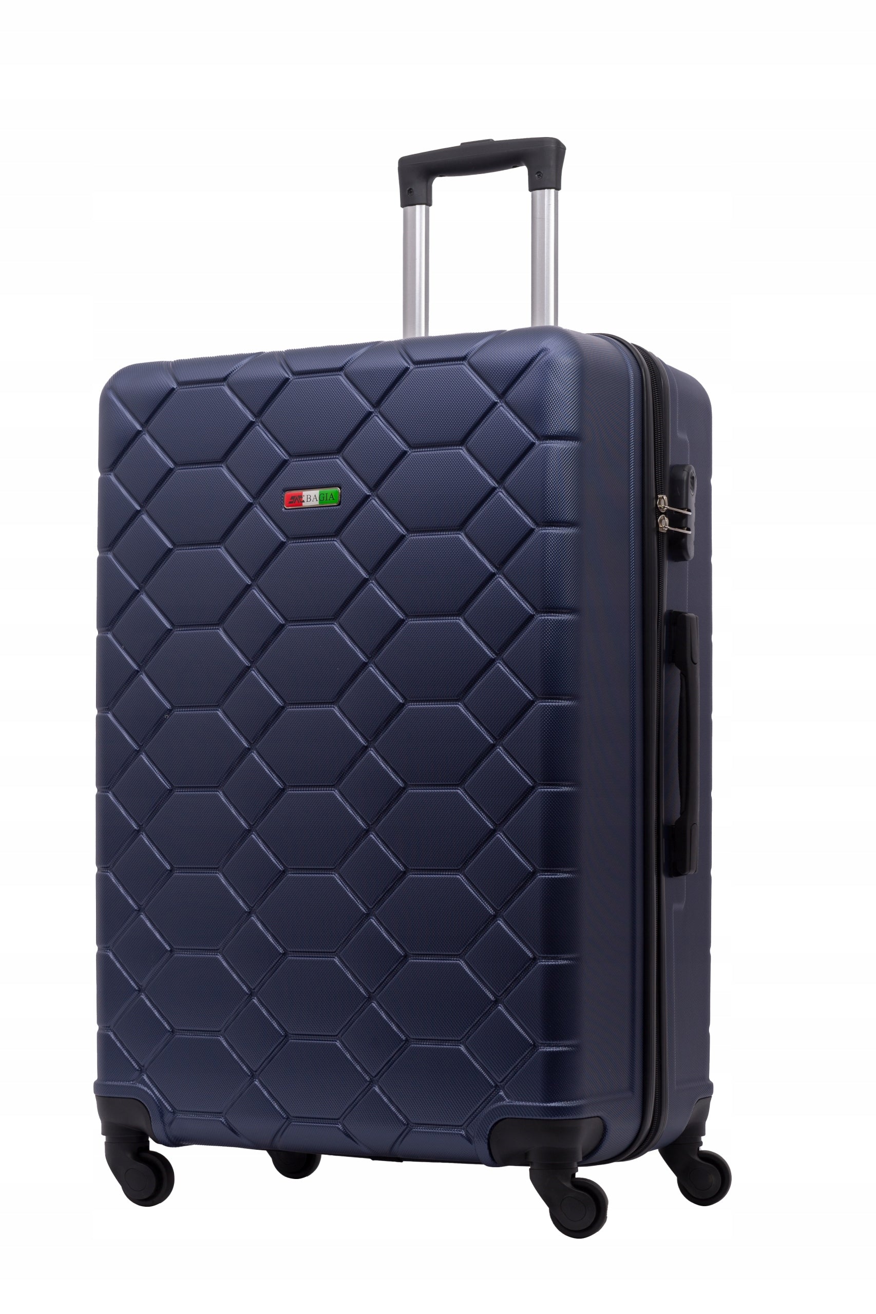 Large travel case Bagia Amsterdam 90l hard ABS 4 wheels L colors