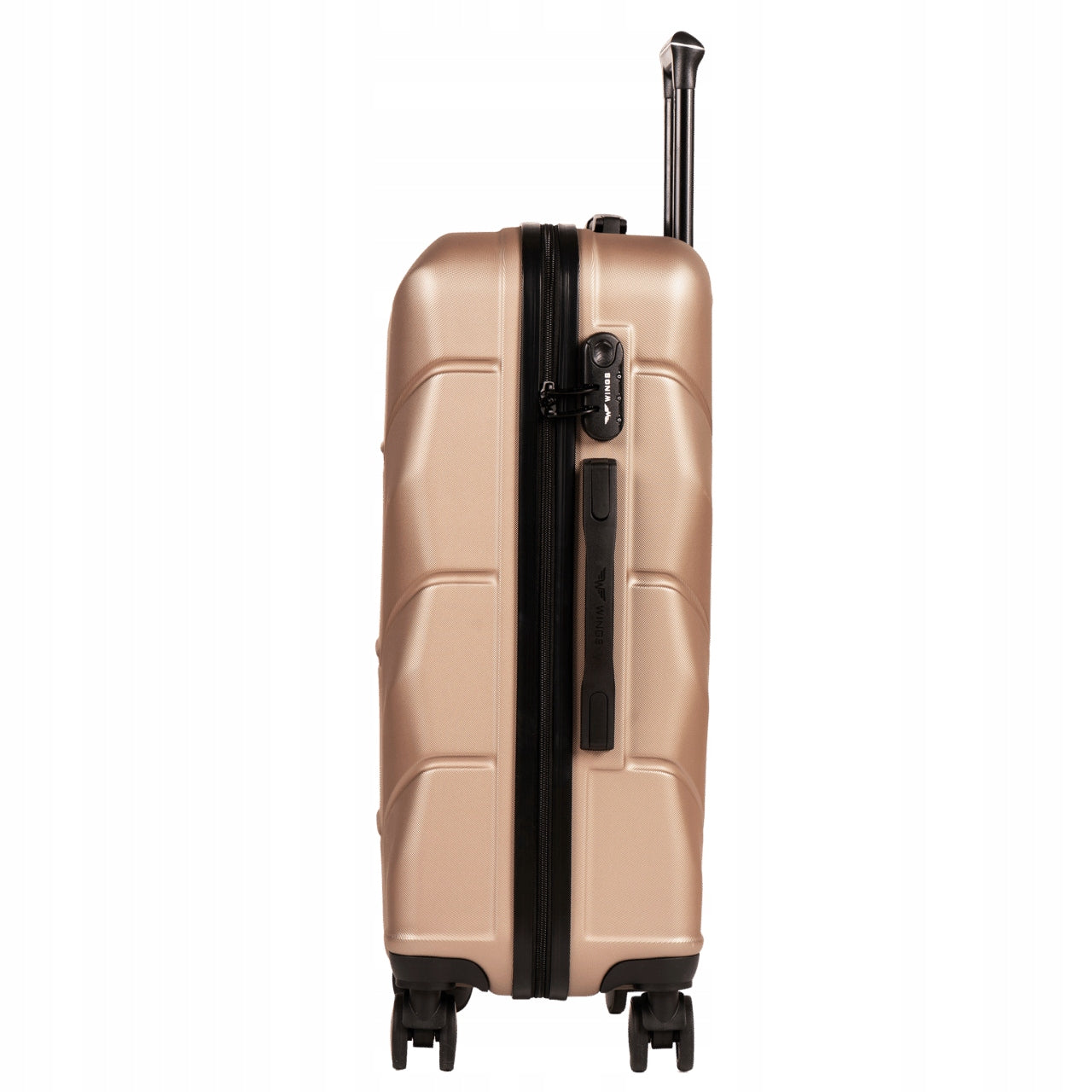 Large travel suitcase XXL WINGS roomy Hard on 4 wheels Luggage with ABS Brand Wings