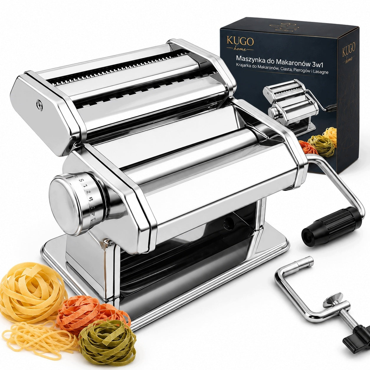 Lasagne 3in1 Dumpling Cakes Pasta Slicer Steel Manual