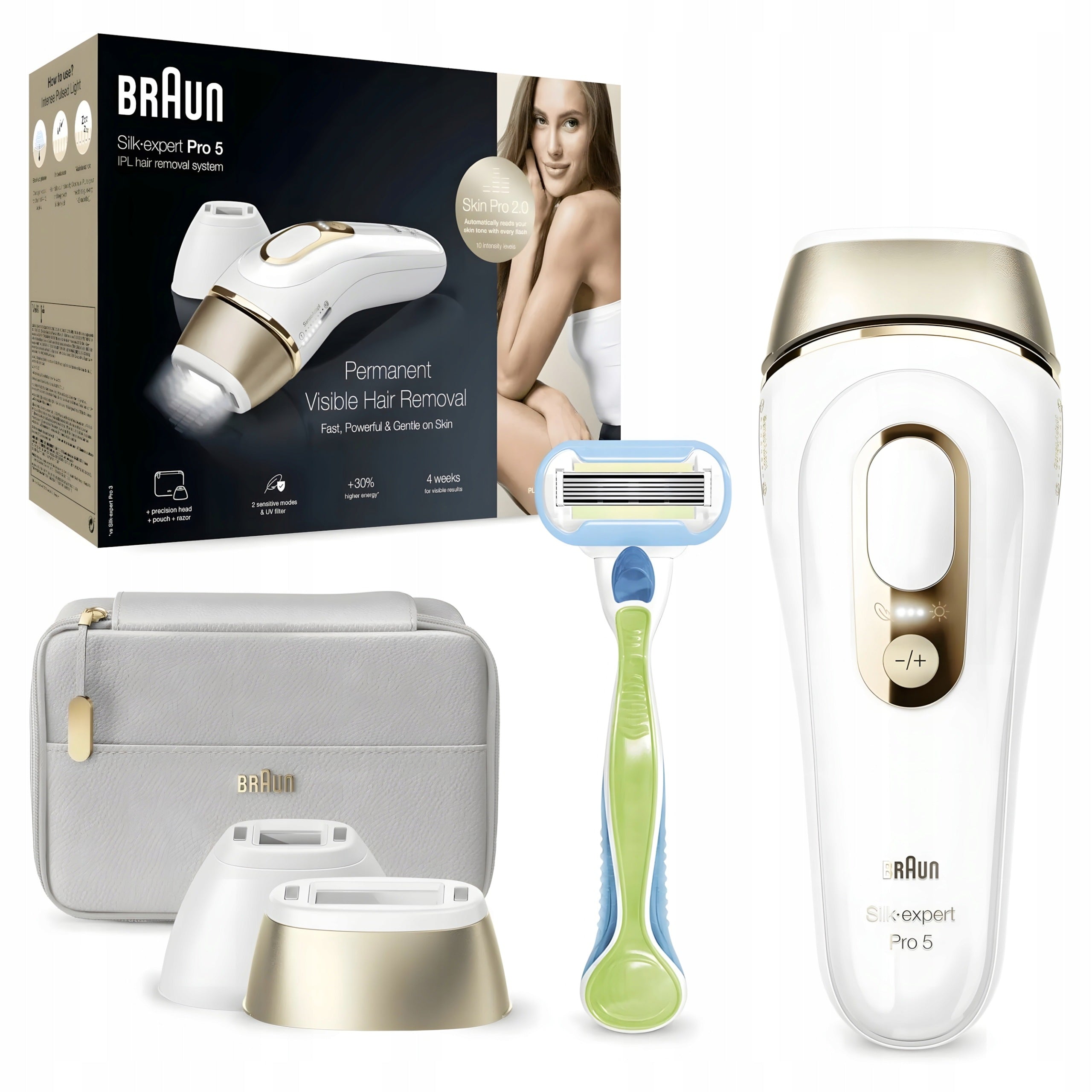 Laser Epilator IPL Braun Silk-expert Pro 5 PL5154 400000 flashes