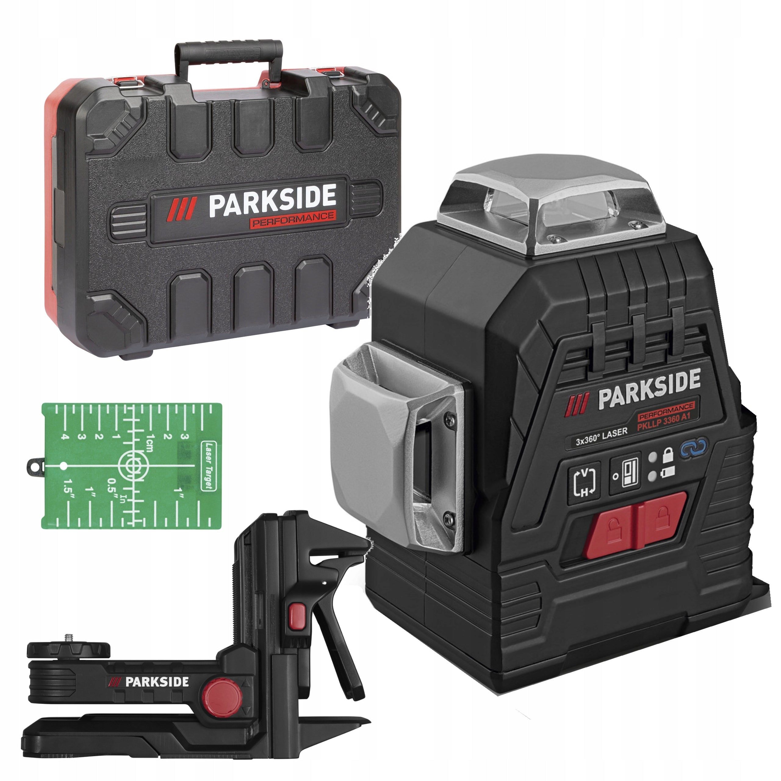 Laser Krzyżowy 3x360 Parkside Profesional PKLLP 3360 A1 trzy płaszczyzny