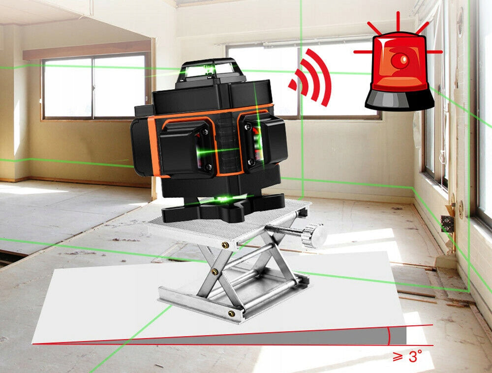 Laser Level 4D Cross Laser 360 Green Plane 16 Line Power supply rechargeable battery