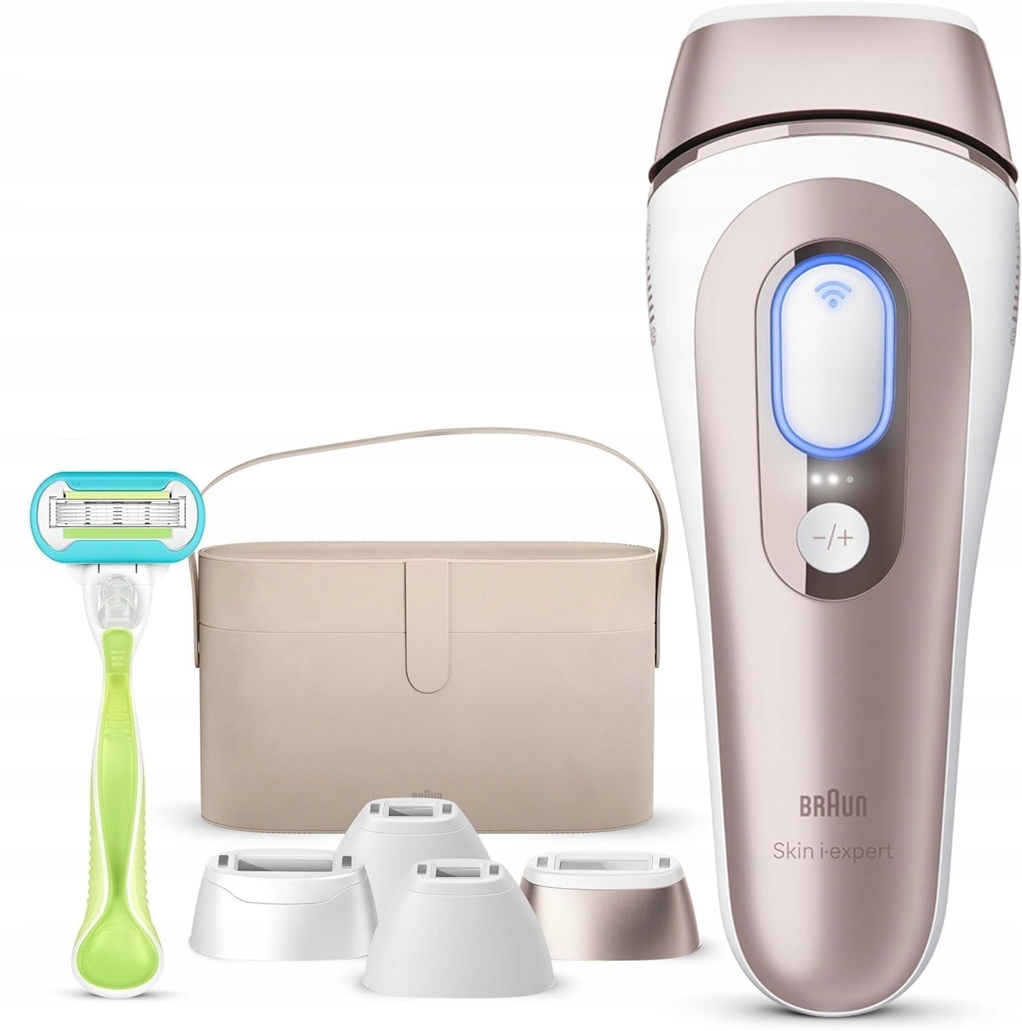 Laser epilator Braun Skin I-expert Smart IPL PL7387 application 4 heads