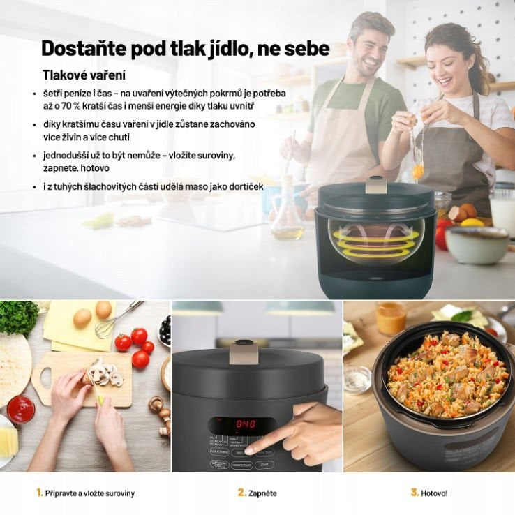 Lauben Electric Pressure Cooker 5000AT - tlakový hrnec Brand Lauben