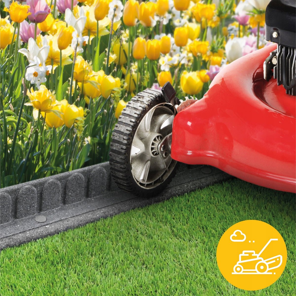 Lawn Garden Edging 4,8m Palisade Frost Resistant Strong Easy Mowing Packaging status original