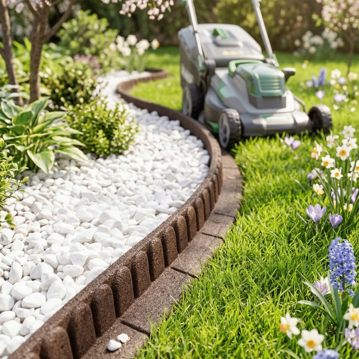 Lawn Garden edging for Lawn Mowers 120cm Facilitates Mowing Frost-resistant Manufacturer code EU5000400