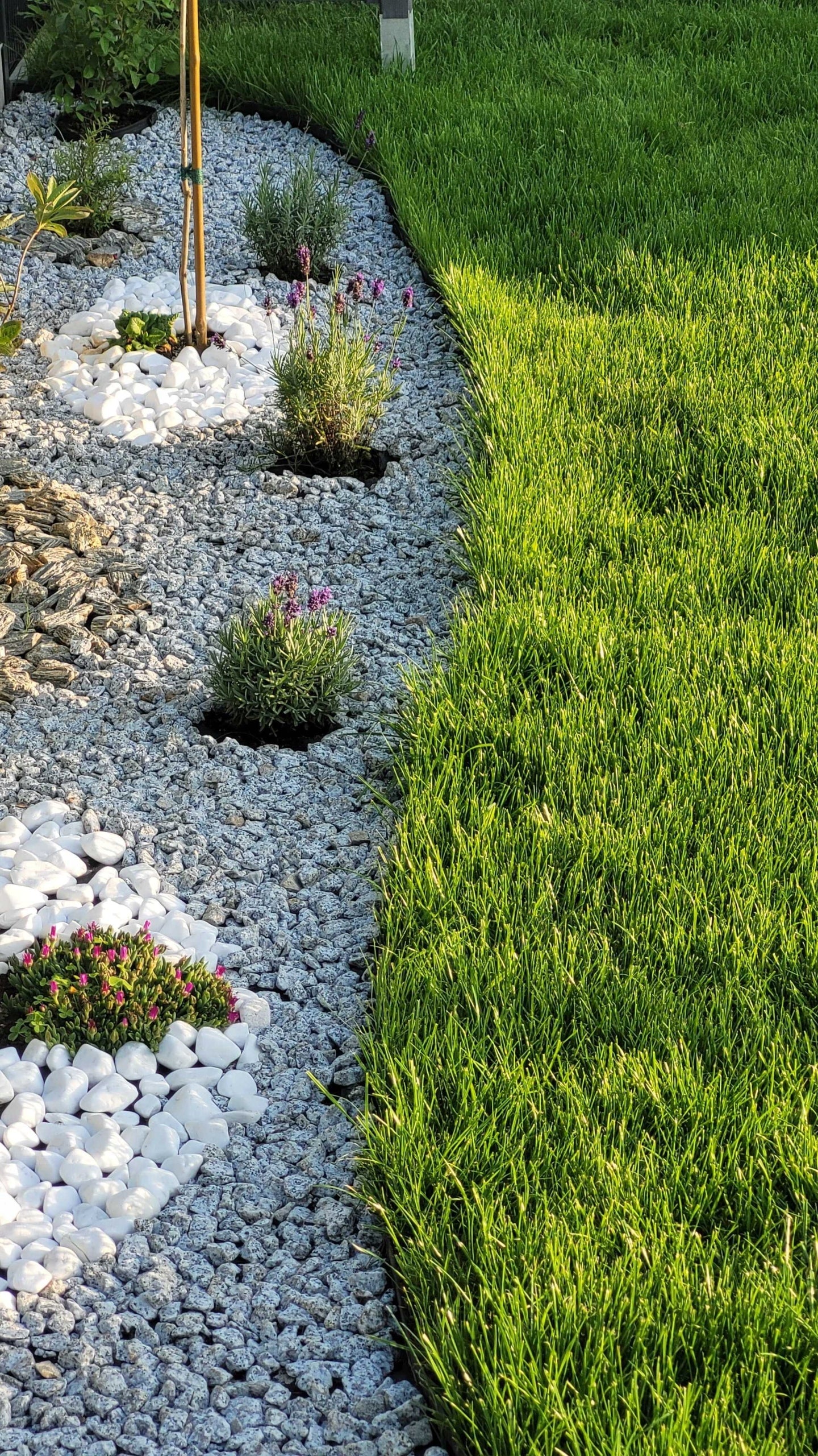 Lawn edging 20m garden 40mm palisade plastic black + anchors Manufacturer code 5904463617131