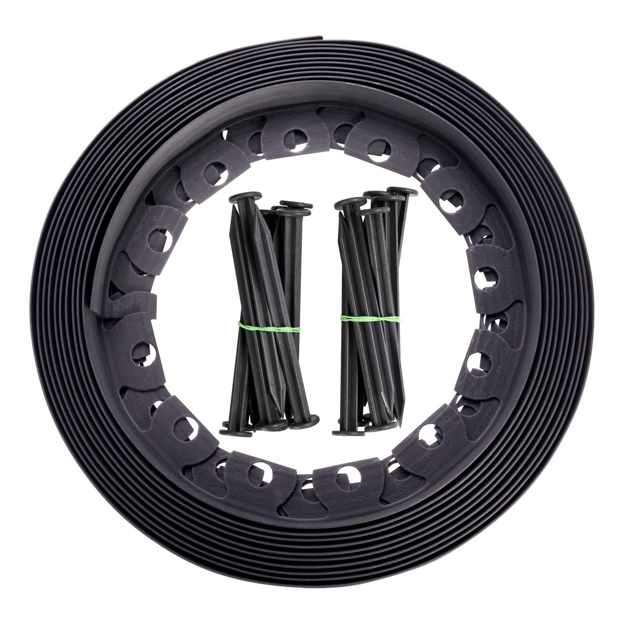 Lawn edging BORDER 5 cm + anchors 40 pieces Color black