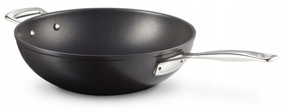 Le Creuset tempered non-stick Stir-Fry silver 30cm Packaging status original