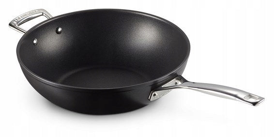 Le Creuset tempered non-stick Stir-Fry silver 30cm