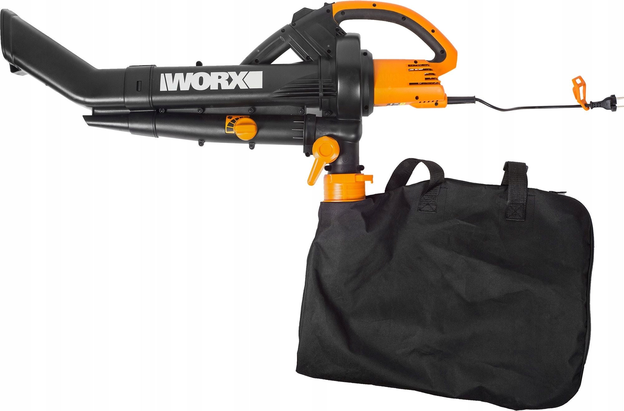 Leaf Blower WORX WG505E Electric Bag 45l Shredder Air velocity 335 km/h