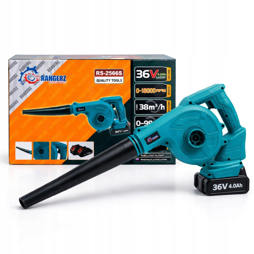 Leaf Cordless Blower Garden Vacuum Cleaner 36V 2x aku
