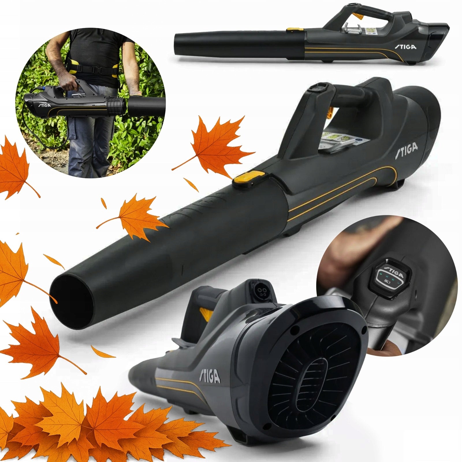 Leaf blower Stiga SAB 900 AE battery 198 km/h 15.8 m³/min