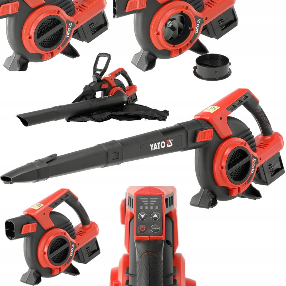 Leaf blower/vacuum cleaner Yato cordless 3000 W 45 l 270 km/h Tool weight 2.16 kg