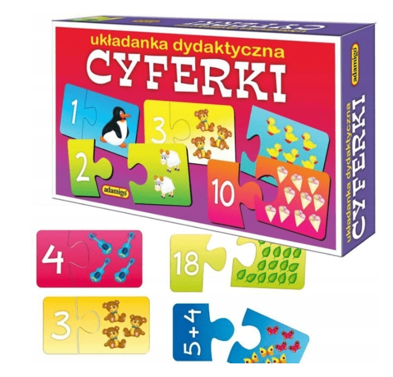 Learning LETTERS and NUMBERS Didactic Puzzle