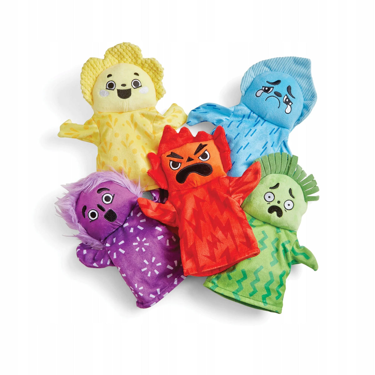 Learning Resources Puppets Feelings Family 5 pieces for learning emotions Educol
