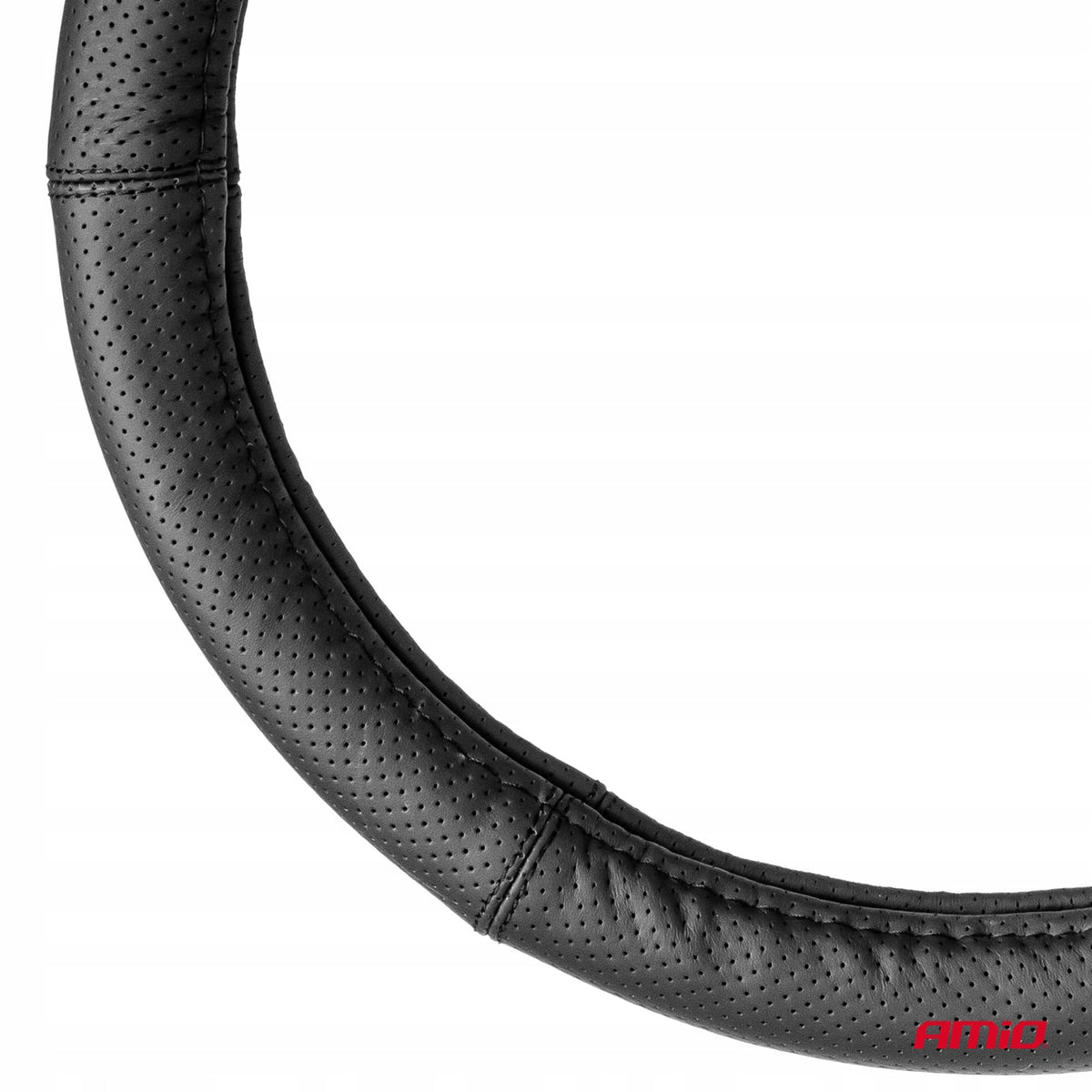 Leather Cover Perforated Car Steering Wheel Cover XXL 44-46 Manufacturer Amio