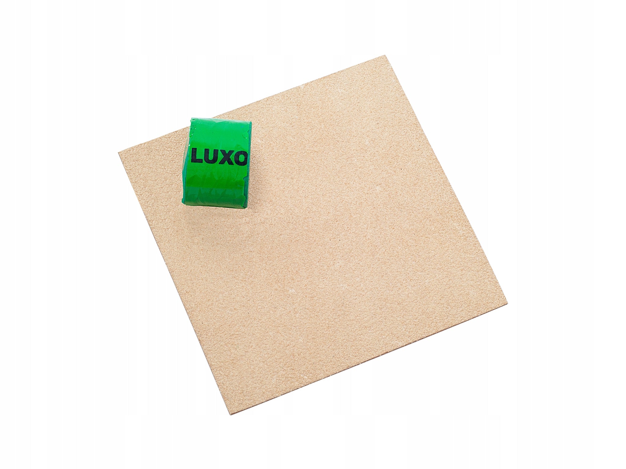 Leather with polishing paste for polishing knives and chisels