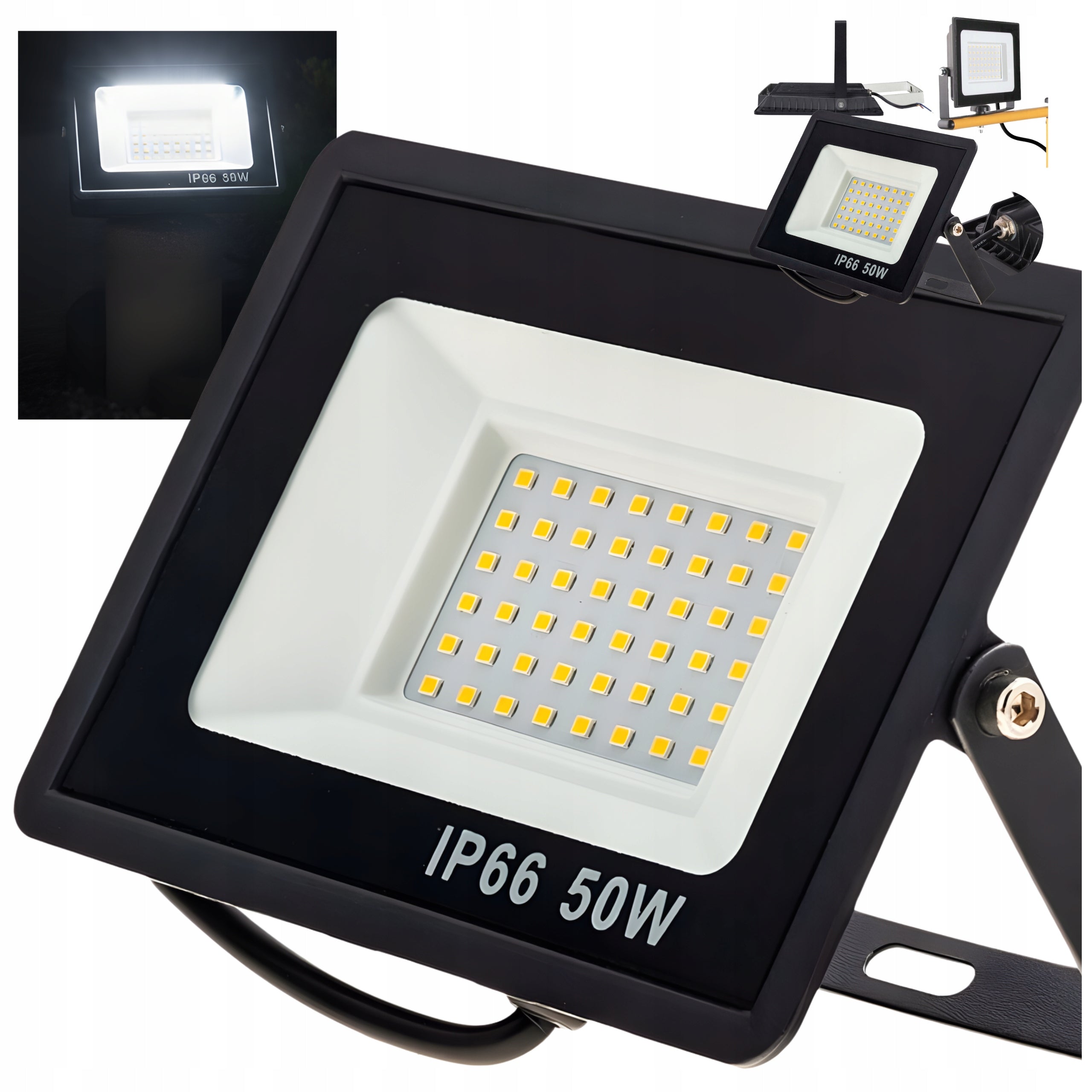 Led Floodlight 50W Outdoor Lamp Rain And Frost Resistant IP66 Bright