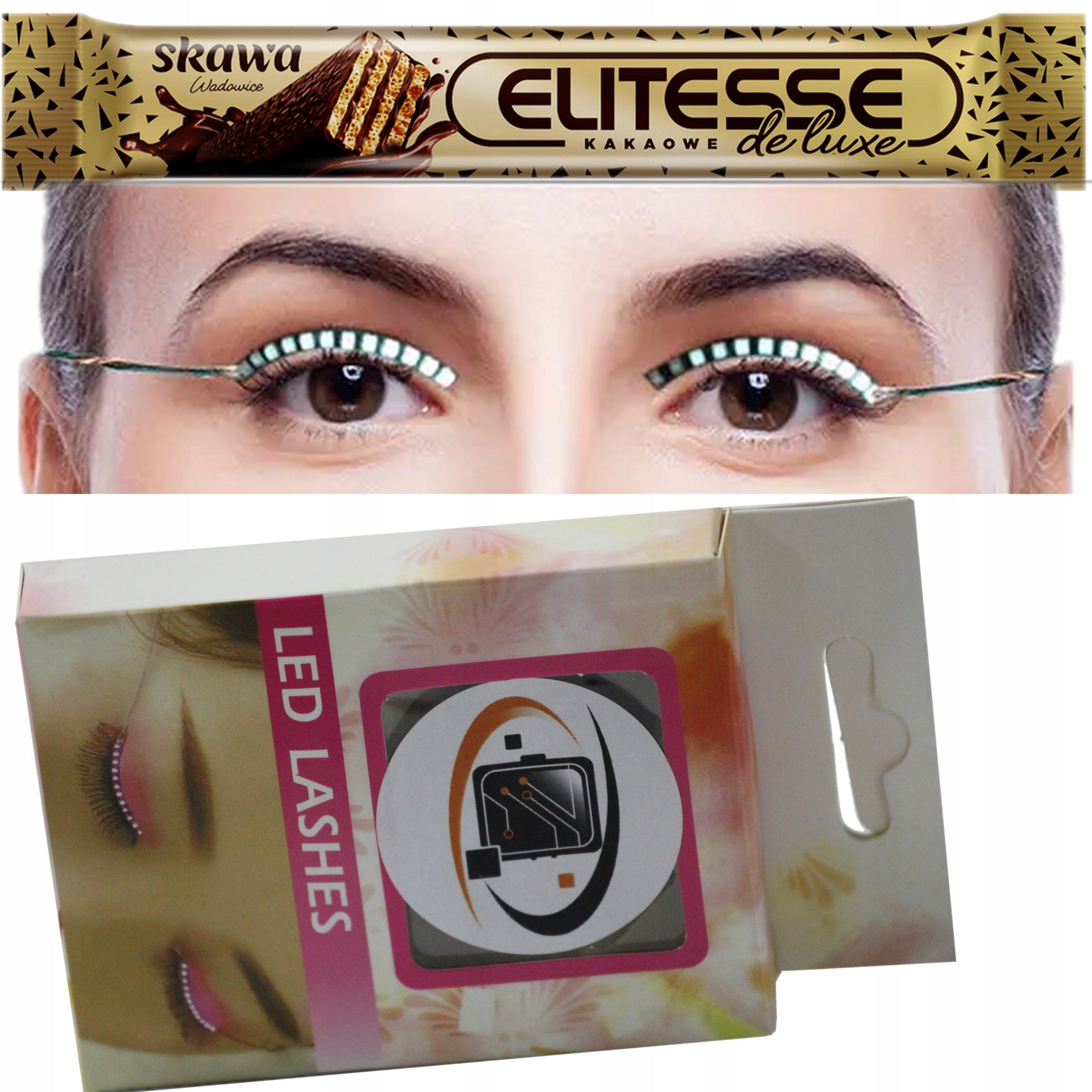 Led Party Carnival 2 COLORS Premium Glowing Eyelash Pads