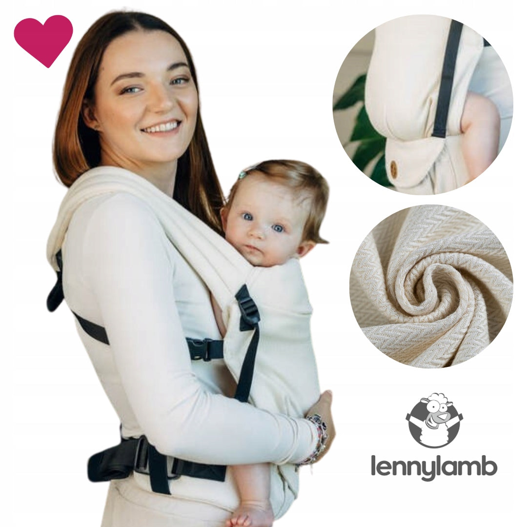 LennyLamb lennylight small herringbone luce - adjustable buckle carrier