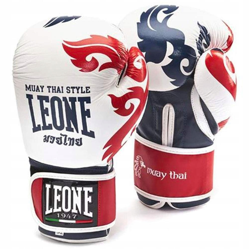 Leone 1947 GN031 Muay Thai Boxing Gloves 16 oz white