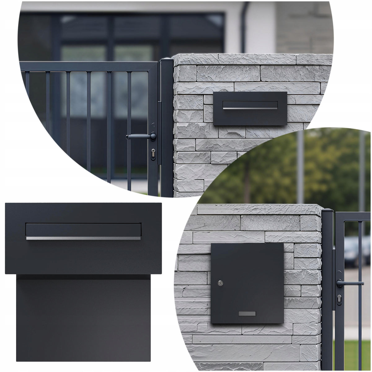Letterbox Anthracite Sillar for inserting the slot