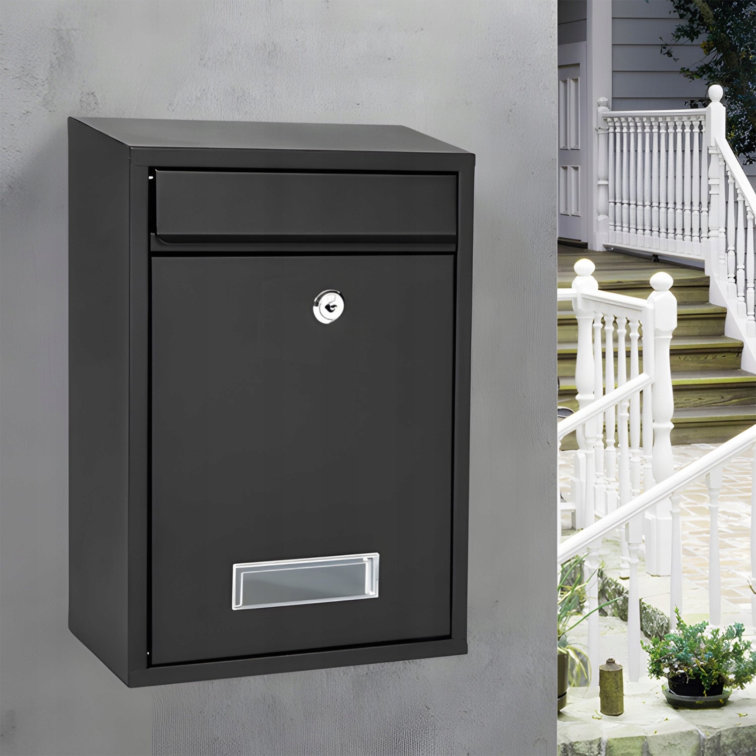 Letterbox Mail Newspaper Tuba VIEWFINDER Modern for Home XL Packaging status original