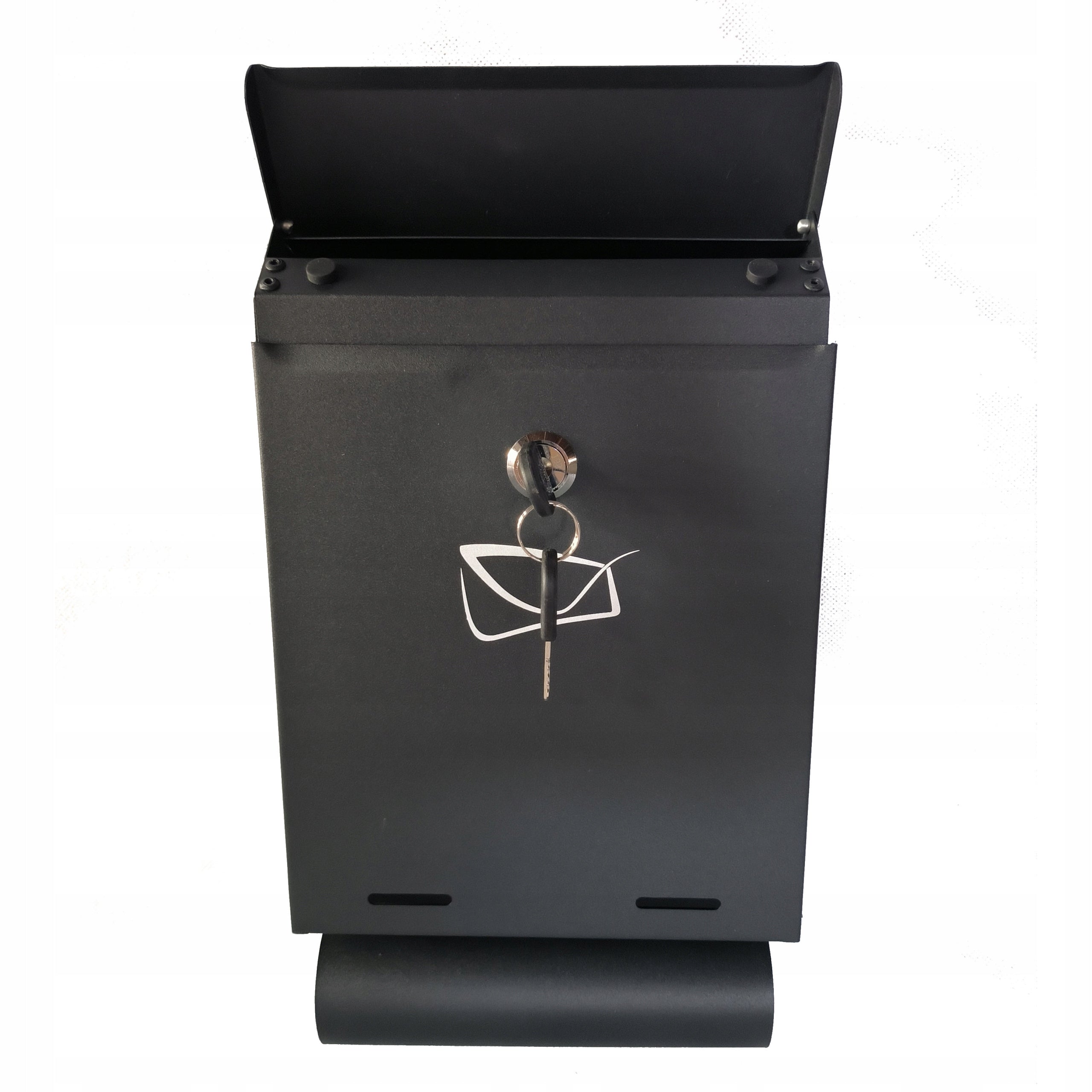Letterbox Mail Newspaper Tube Newspaper Solid Pegs XL Manufacturer code METALOWA CZARNA SKRZYNKA NA LISTY GAZETOWNIK
