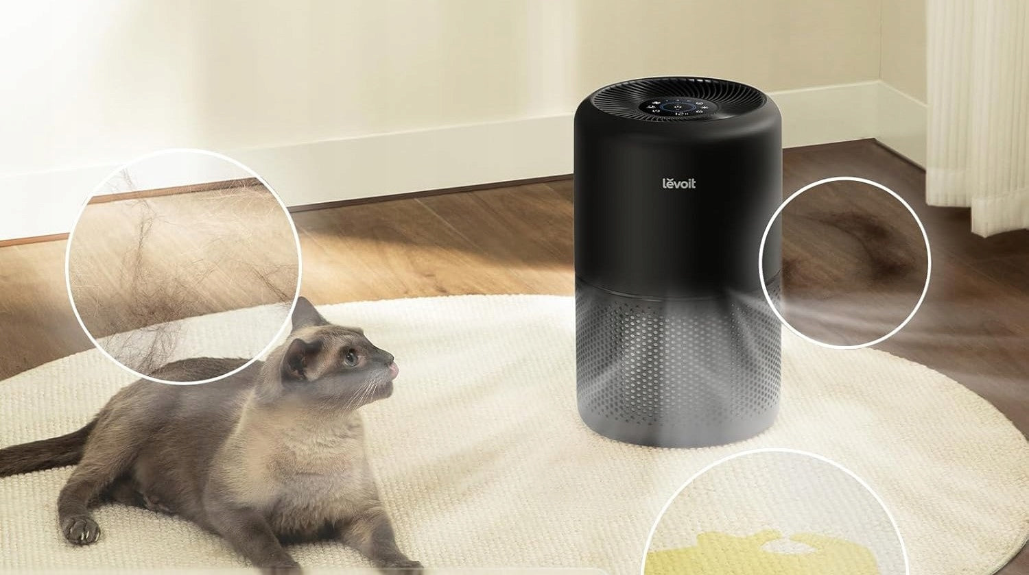 Levoit Core 300S air purifier HEPA filter 258 m³/h black Brand Levoit