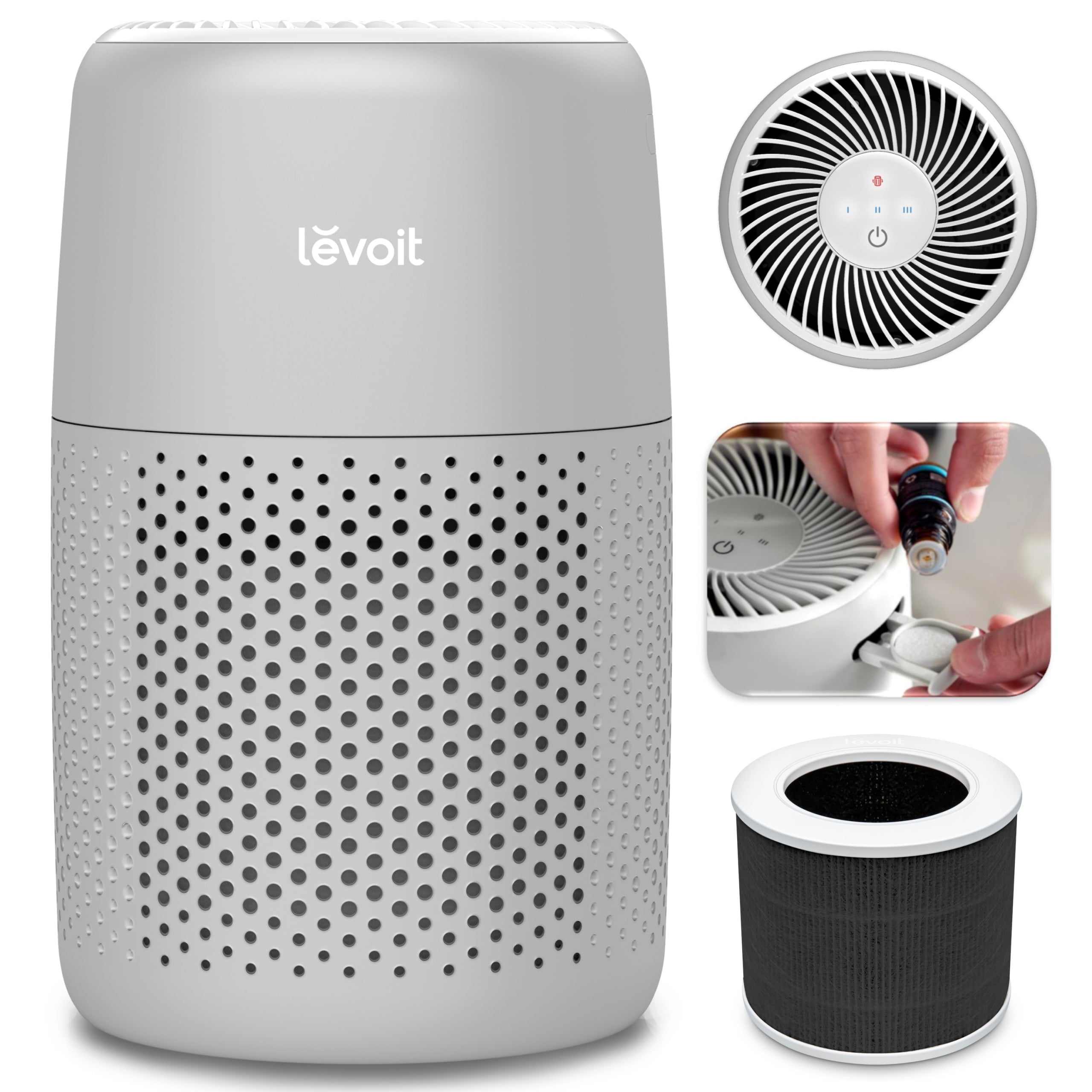 Levoit Core Mini Pro Air Purifier for Allergy Sufferers Quiet Efficient 16m2