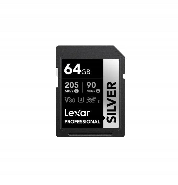 Lexar Professional Silver SDXC Card, UHS-I (64 GB)