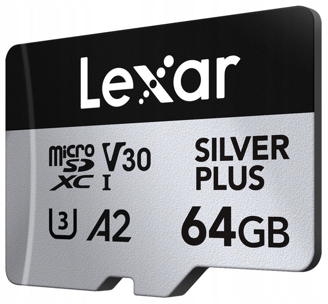 Lexar microSDXC Professional SILVER Plus R205/W100 64GB Manufacturer Lexar