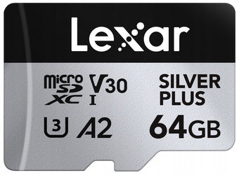 Lexar microSDXC Professional SILVER Plus R205/W100 64GB