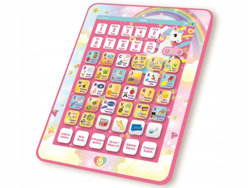Lexibook Unicorn Educational Bilingual Tablet for Kids 3+ Manufacturer code JCPAD002UNIi17