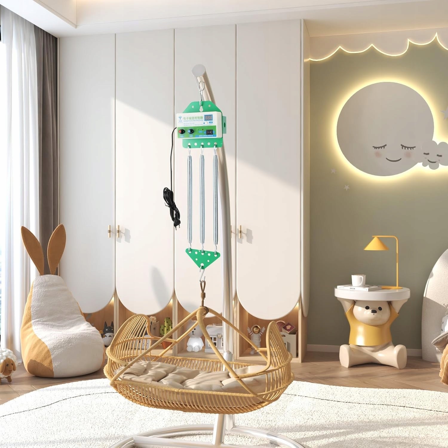 Lfhelper Electric Spring Crib for Babies 15 kg X1031 Manufacturer code 56656658