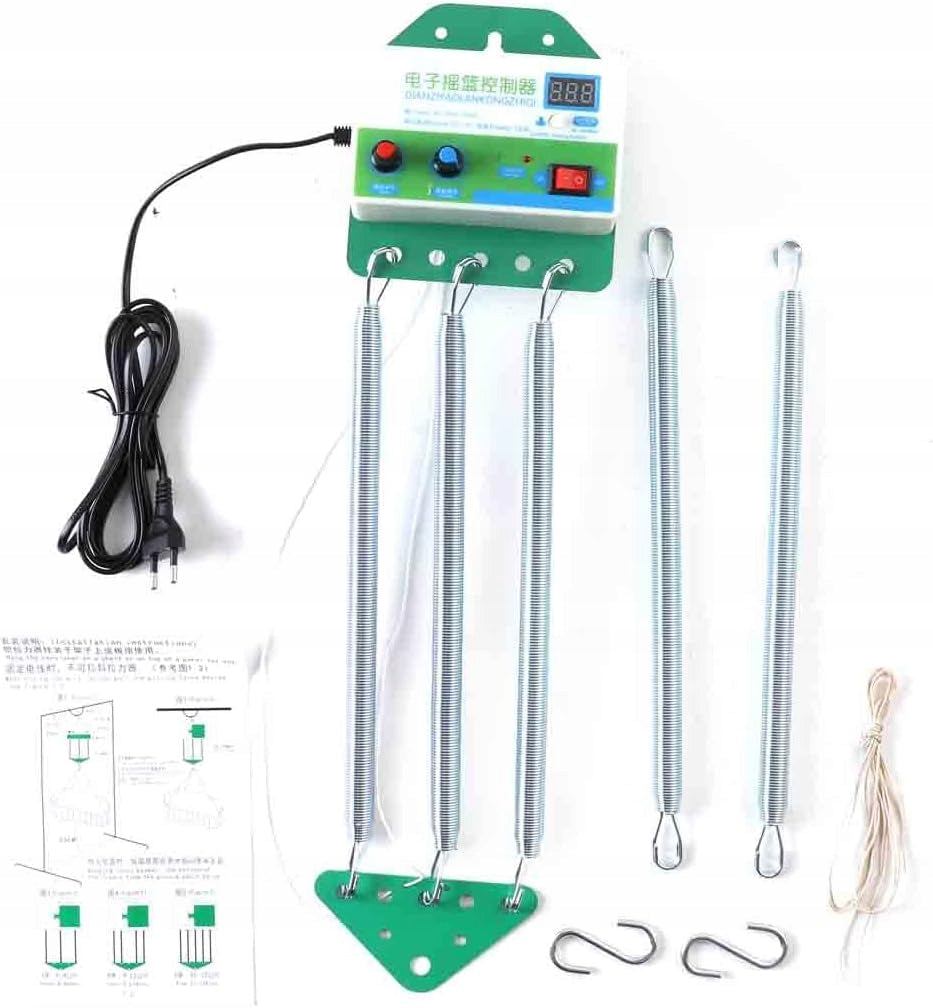 Lfhelper Electric Spring Crib for Babies 15 kg X1031