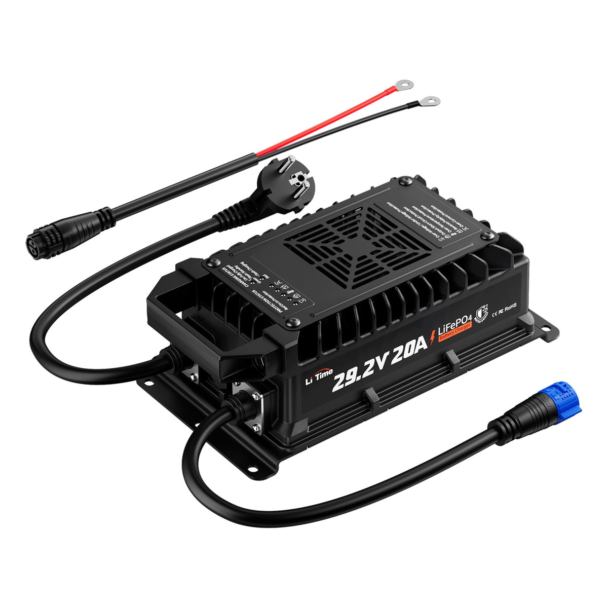 LiTime 24V (29.2V) 20A Waterproof LiFePO4 Battery Charger Brand LiTime