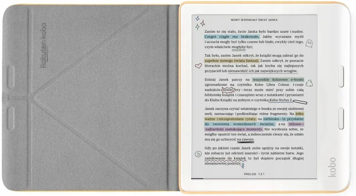 Libra Colour KOBO SleepCover Yellow For Kobo