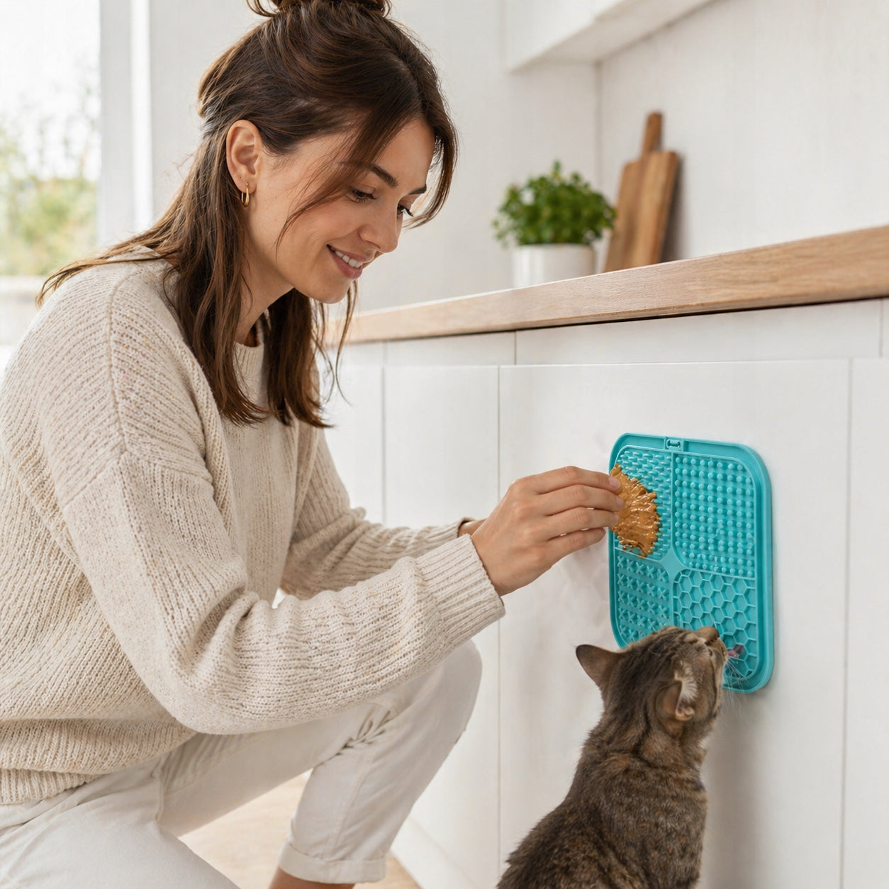 Licking Mat for Dog and Cat – Set of 4 Slowfeeder BOTC Manufacturer code BOTC